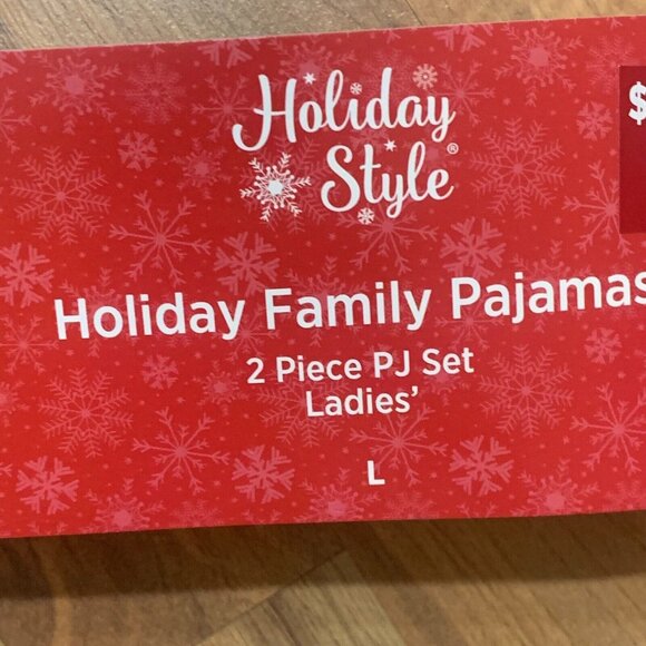 NWT Christmas Pajama Set Shirt Plaid Pant Lounge 2 Piece Red T-Shirt Truck Large - Picture 13 of 16